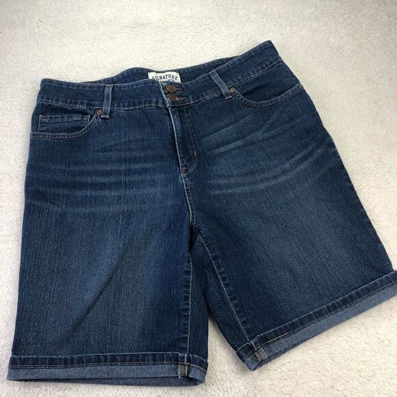 LEVI DENIM SHORTS SIGNATURE HIGH RISE - Picture 2 of 11